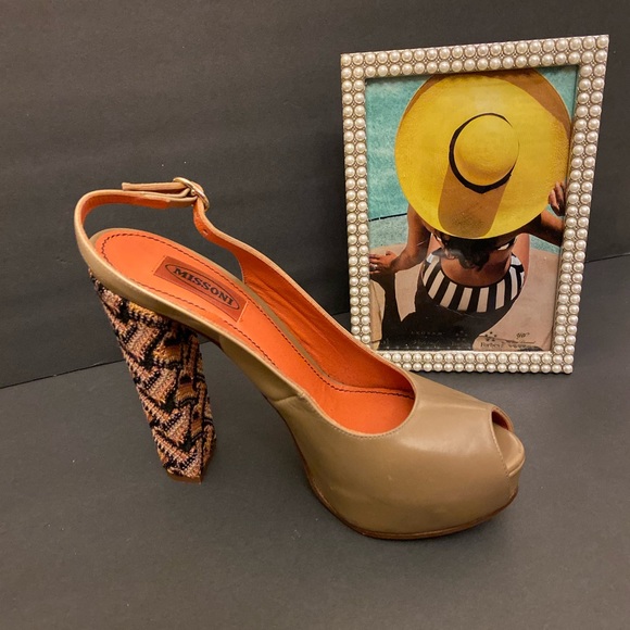 Missoni Olive Green Platforms - Picture 2 of 7